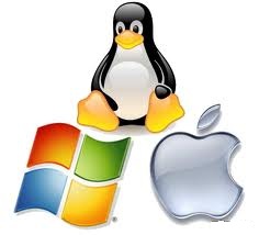 Logo Windows, Linux, mac